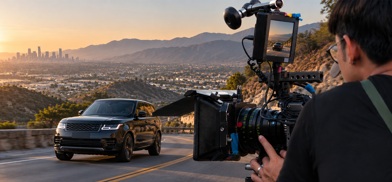 why car commercials leave los angeles roads, permits and staging in the inland empire